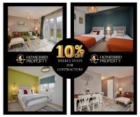 4 Bedroom House By Homebird Property Management Short Lets & Serviced Accommodation Leeds with Parking, Garden & Patio Area - B&B Leeds