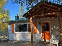 Orange Door Electric Fireplace bbq - B&B Oakhurst
