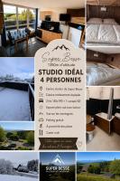 Studio 4 personnes Super Besse centre de station avec balcon vue sur les montagnes - B&B Besse-et-Saint-Anastaise