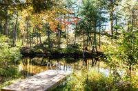 Chalet nature avec ruisseau, ilot prive - B&B Lac-Saint-Paul