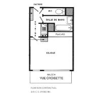 Résidence Lac Du Lou - Studio 4 personnes sur la Croisette avec vue sur les pistes MAE-5074 - Chambres d'hôtes Les Ménuires