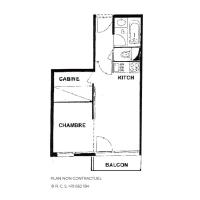 Résidence Villaret - Grand studio 4 personnes aux Menuires - accès 3 Vallées MAE-5734 - Chambres d'hôtes Les Ménuires