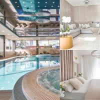 SZAFIROWE APARTAMENTY 1 kryty basen i sauna RESORT KLIFOWA - Chambres d'hôtes Rewal