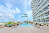 Mar de Luna en Apartamento en Cartagena Beach Resort cerca a la playa con piscina y jacuzzi - Bed and Breakfast Cartagena