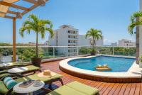 Lazy Mornings in Playa, Pool Terrace, 1BR & 2BR Duplex, Sleeps 2-8, Beach, Markets & 5th Ave 10 Min, Kitchen WiFi AC - B&B Playa del Carmen