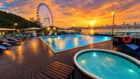 LOFT DUBAI BOUTIQUE - Acesso à Praia I Piscina Aquecida I Academia I Churrasqueira I FG Big Wheel - B&B Balneário Camboriú