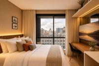 Studio Moderno com Vista no Centro de Curitiba - Luxo - B&B Curitiba