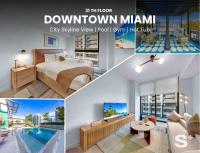 High-Rise Condo in Crosby Miami - Pool - Gym - Chambres d'hôtes Miami