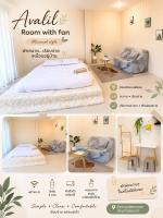Avalil Room With fan -minimal style - B&B Ban Khlong Khanan