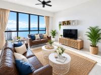 High Floor Family Seaview 3BR for 10 Bathtub & Sauna Jazz Suites Gurney - Chambres d'hôtes Tanjung Tokong
