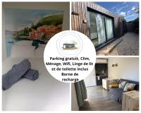 Studio de Jardin aux Portes du Beaujolais climatisé avec Jardin Privatif & Borne de Recharge - B&B Montmerle-sur-Saône