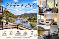 Villa Moselufer, Aussicht auf Burg Cochem und Mosel, Barrierefrei , Balkon - B&B Cochem
