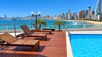 Studio em Prédio com Vista Mar - Piscina, Praia e Garagem - B&B Balneário Camboriú