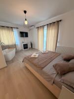 Luxury Studio Craiova -Fireplace & Bathtub - B&B Malu Mare