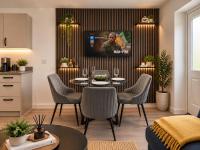 Gatwick Cozy Stopover 4 bedroom house with free Parking - Bed and Breakfast Copthorne