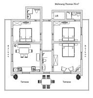 Three-Bedroom Apartment with Shower