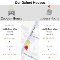 Stylish 5BR Oxford Cooper House, Sleeps 11 with Parking - Bed and Breakfast Oxford