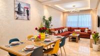 Stylish 3-Bedroom Apartment in Maarif - AC, Fast WiFi & Secure Parking - B&B Casablanca