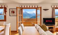 Crans-Montana 3BR - Mountain View, Balcony and Parking - Chambres d'hôtes Crans-Montana