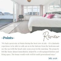 Points I Art Deco Beach House I Sleeps 10 - Chambres d'hôtes East Wittering