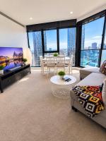 LvL 40 Skyline 2BR Balcony Epic Melbourne Views Free Parking - Chambres d'hôtes Melbourne