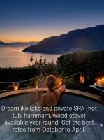 Private Eco Retreat for two- Pool- Spa and Hot Tub - Design and Lake View - Il Giardino delle Ninfe - B&B Maccagno
