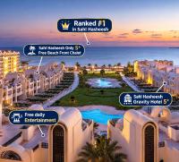 Sahl Hasheesh Finest Chalet - Gravity hotel Free Beachfront , 6 Pools - NON EGYPTIAN ONLY - garden pools view - Bed and Breakfast Hurghada