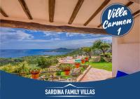 Sardinia Family Villas - Villa Carmen with sea view and pool - Bed and Breakfast Porto Cervo