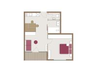 One-Bedroom Apartment with Balcony