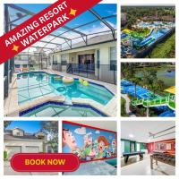 5BR Themed Home, Game Room, Pool + Free Water Park - Chambres d'hôtes Orlando