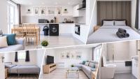 Bright Luxury Modern 3 Bed, 2 Bedroom Apartment - Secure Parking - Close to Manchester City Centre and Old Trafford - B&B Manchester