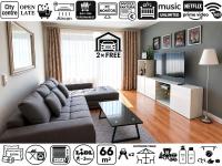 E1 Luxury OldTown Apt - 2x Parking, Foodstore, PCscreen, Netflix, Unlimited Music, Crib, BabyChair, FastWifi, Aircon - B&B Košice
