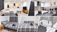 Relaxing Modern 3 Bed, 2 Bedroom Apartment - Secure Parking - Close to Manchester City Centre and Old Trafford - B&B Manchester