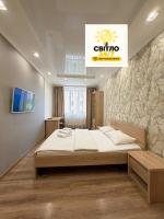 СВІТЛО ЦІЛОДОБОВО ApartPoltava Cучасні 2-кімн апартаменти з великою кутовою ванною ЦЕНТР МІСТА - Ferienwohnung Poltawa