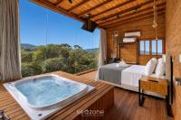 Cabana c/ vista e jacuzzi Serra Catarinense VST025 - Bed and Breakfast São Paulo dos Pinhais
