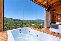 Chalé c/ lareira, jacuzzi e vista incrível VST027 - B&B Anitápolis
