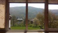 Dreibettzimmer mit Bergblick