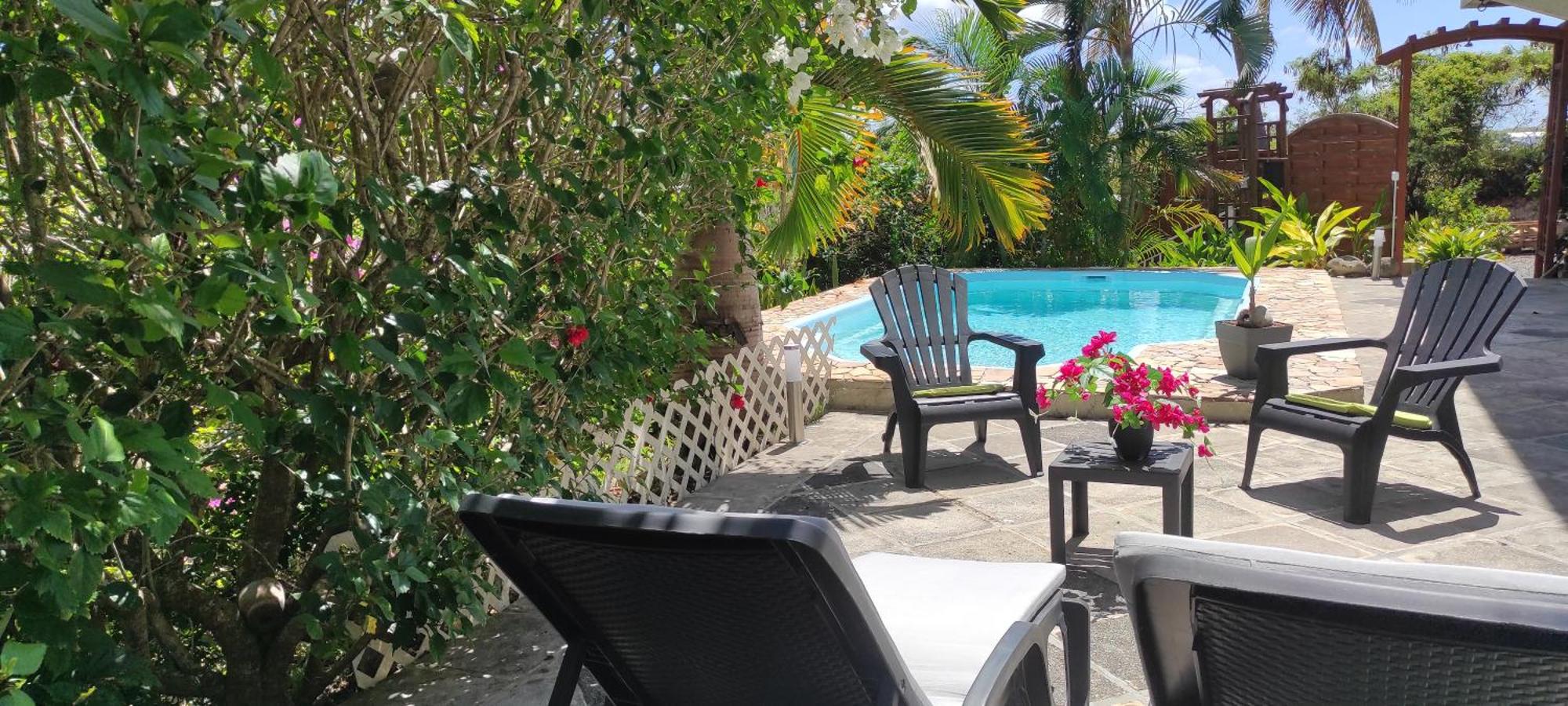 bungalow tout confort avec piscine partagee à 5 mn de la mer