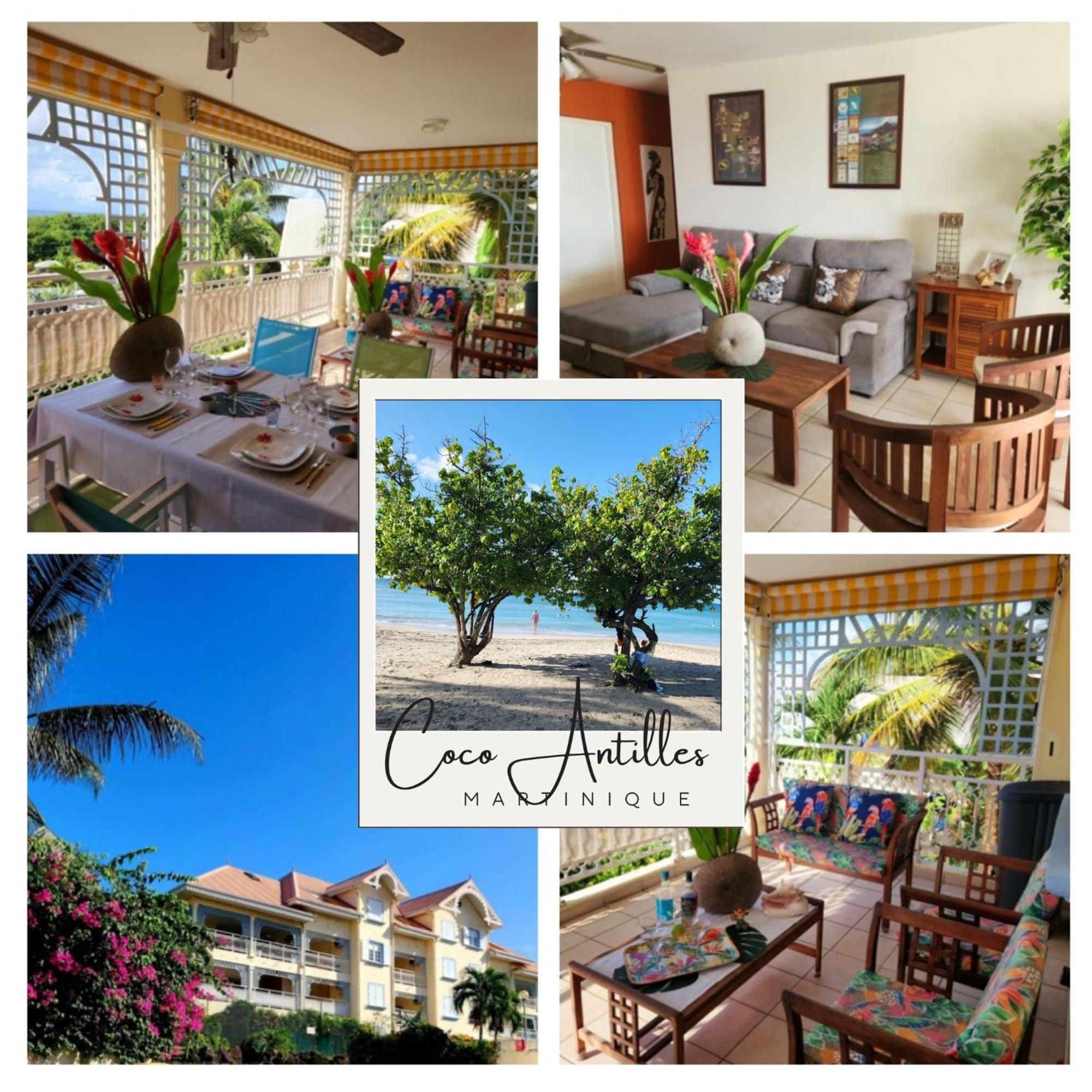 Appartement Coco Antilles ,vue mer, terrasse couverte 25m2,plage à pied