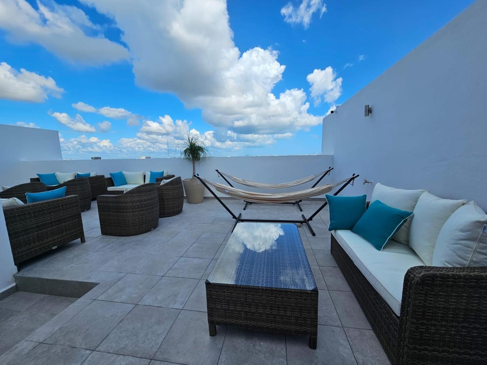 Depto Moderno 1BR gimnasio sauna jacuzzi y piscina rooftop, imagen 3