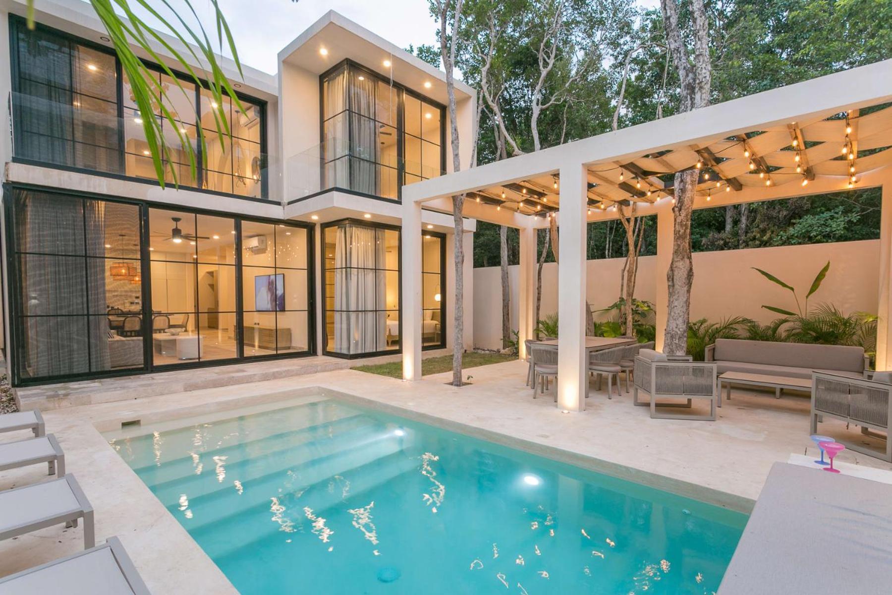 Luxury 4BR Villa Aldea Zama Dream Pool & Bright, foto 10
