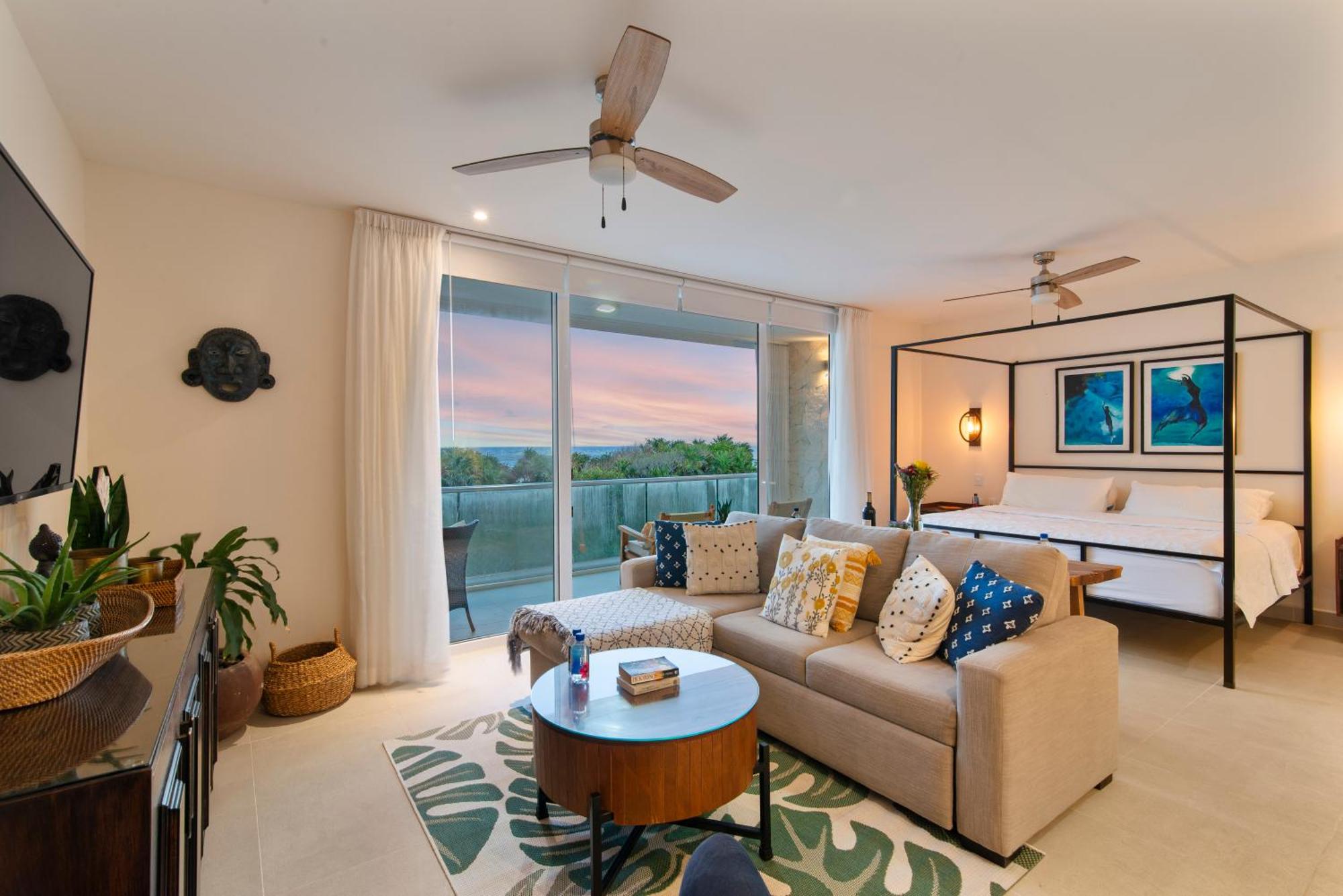 Oceanfront Paradise In Akumal Sea View Beach Access