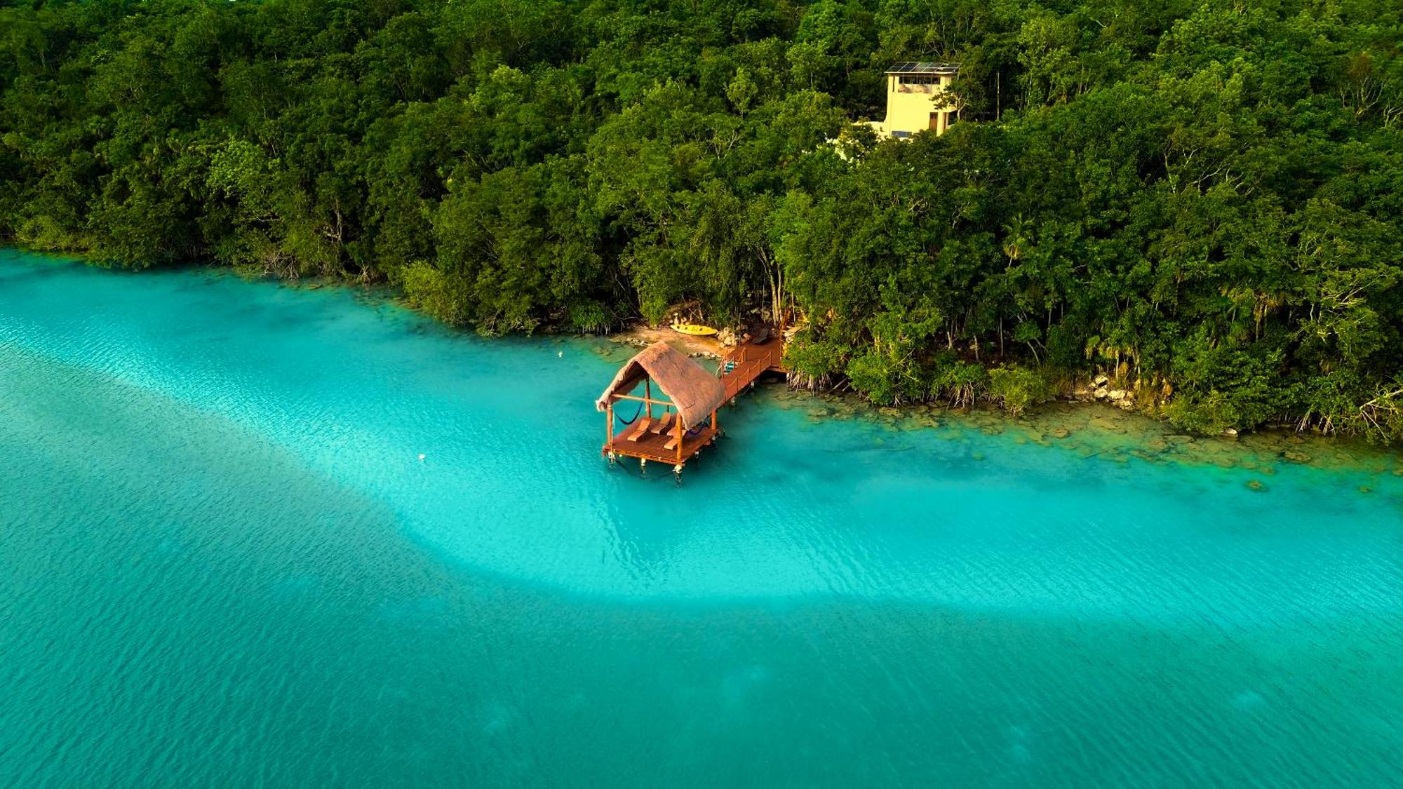 Bacalar Casa Relaxo frente a la Laguna con Muelle Privado