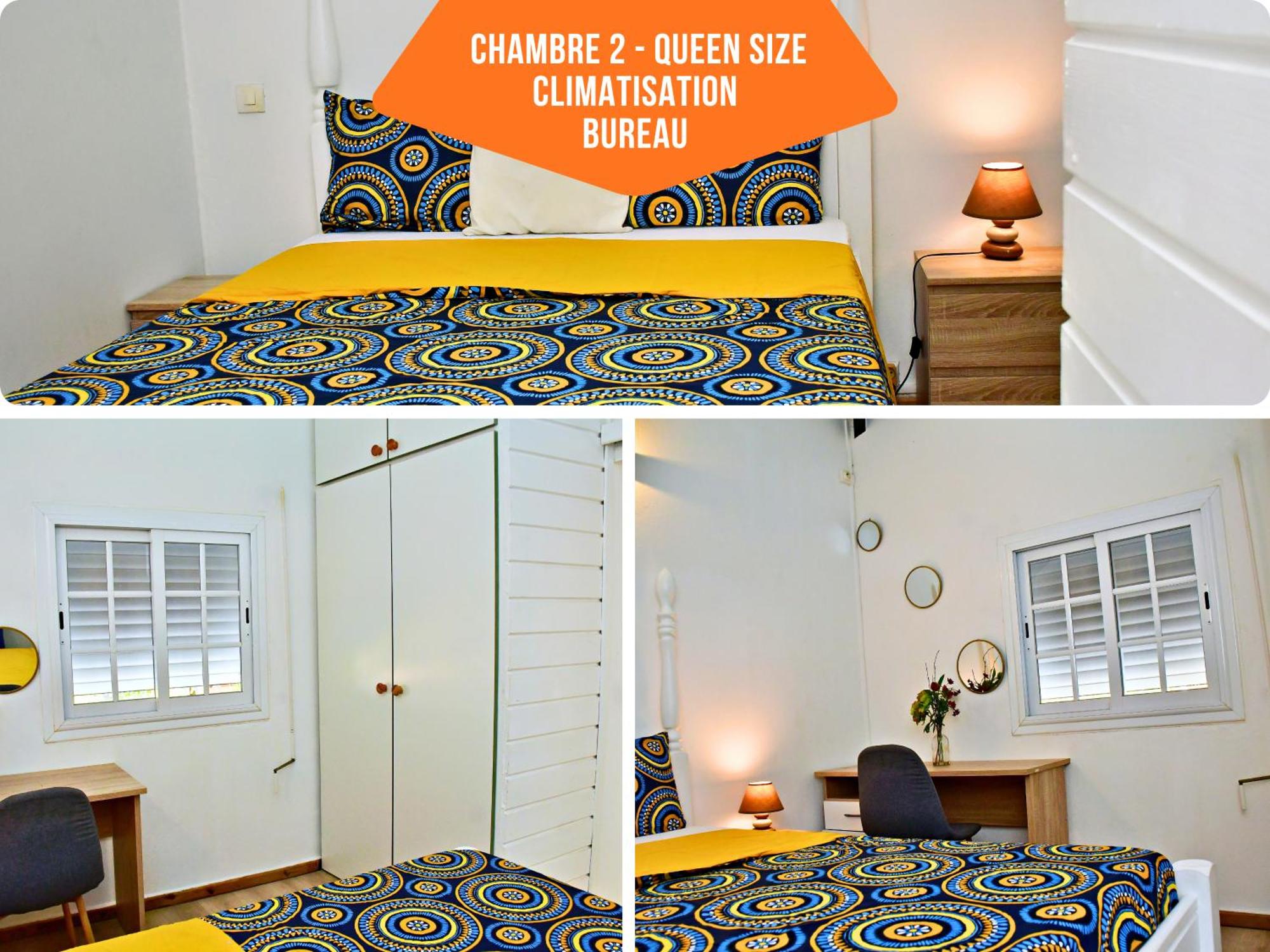 Le Sable Bleu - Évasion tropicale - Idéal Couples & Familles - PLAGE 5min - Piscine - Parking privé - Logement climatisé - Vue sur les palmiers - Restau snack familial sur place, foto 14