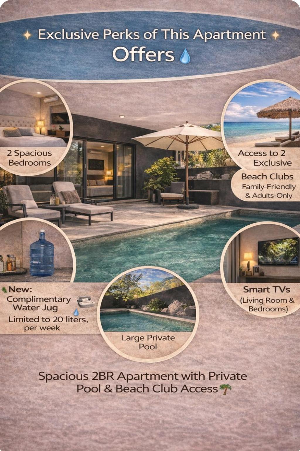 Private Pool in Tulum Hotel Zone - Beach Club Access, imagen 2