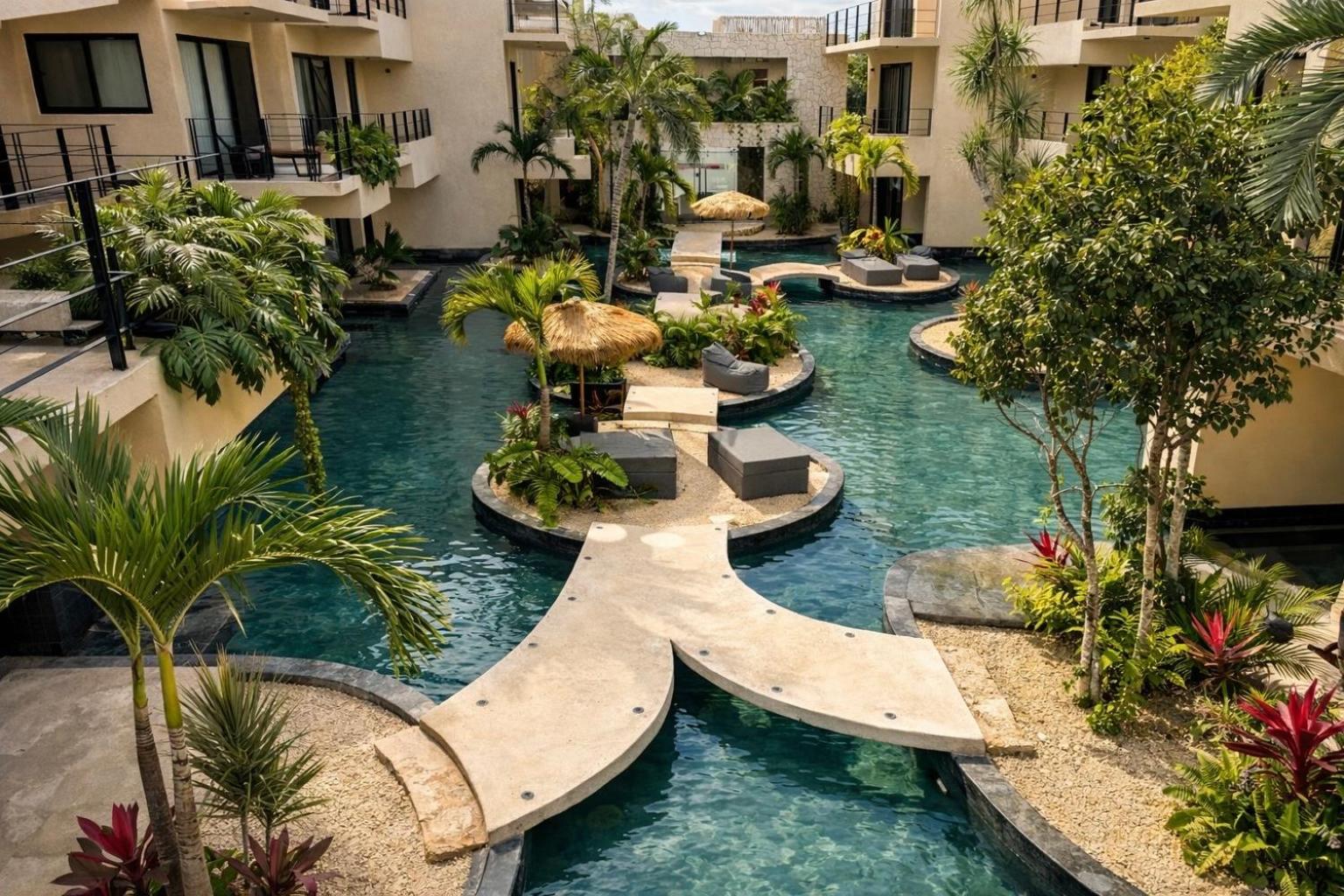 Boho chic 2BR with swim-up pool near the beach, foto 8