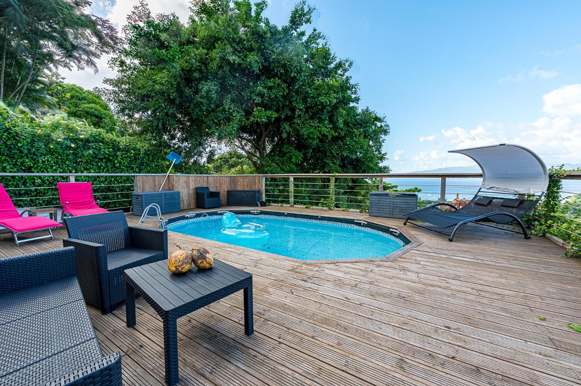 2-3 personnes - Vue Mer et Piscine - Anse à l Âne - trois Îlets - Plage 2 min en voiture, imagen 3