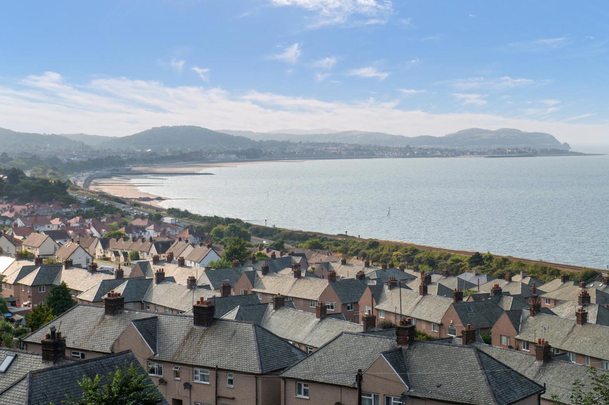 Windy Ridge Terrace with beautiful sea views, North Wales Coast