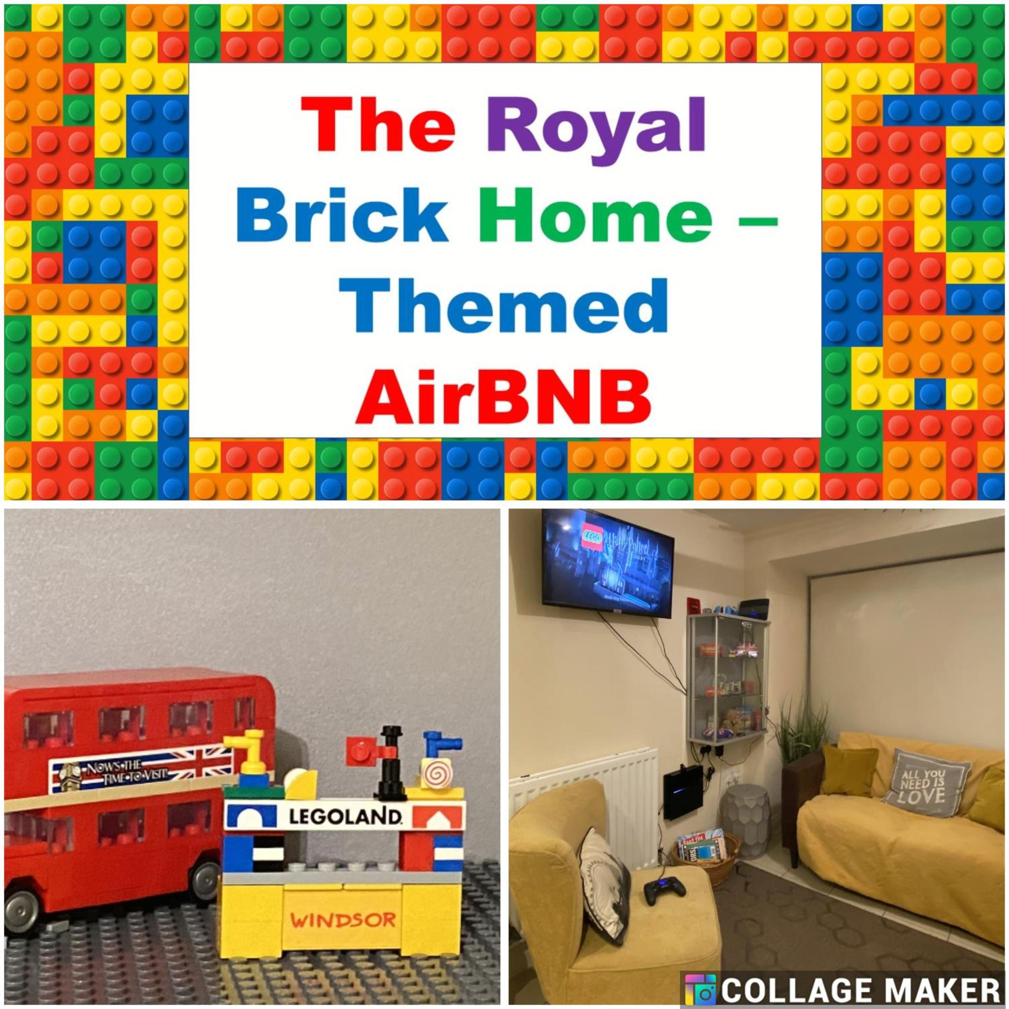 Royal Brick Home - Sleeps 5 to 6 - No ULEZ - Tube Nearby - Free Parking - Lego Themed