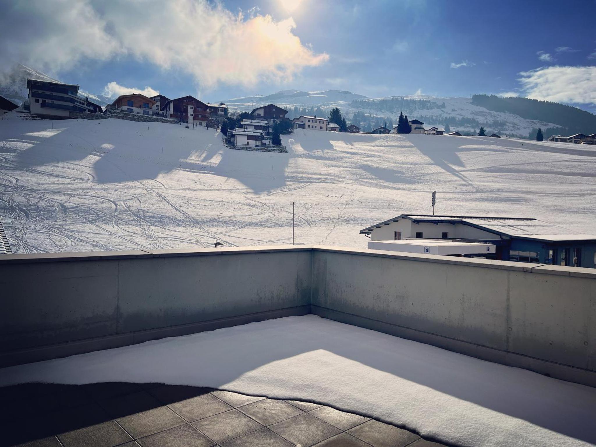 3 bedroom condo in front of Obersaxen ski resort